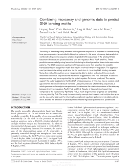 Combining microarray and genomic data to predict DNA binding motifs