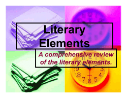 Literature Elements/Notes