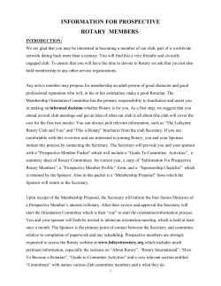 Prospective Member Info