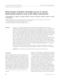 Determinants of bednet ownership and use in
