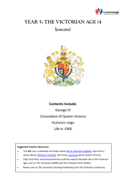 THE VICTORIAN AGE - Core Knowledge UK