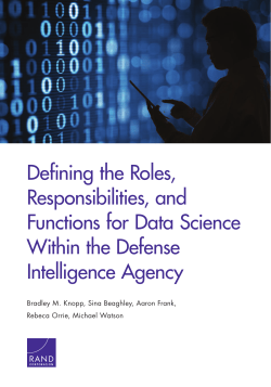 Defining the Roles, Responsibilities, and Functions for Data Science