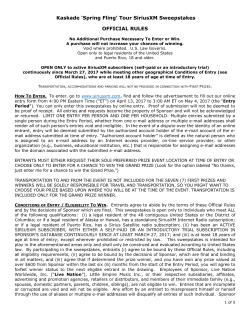 R-(LN) Kaskade Spring Fling Tour SXM Sweepstakes