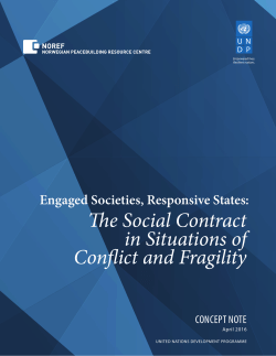 The Social Contract in Situations of Conflict and Fragility