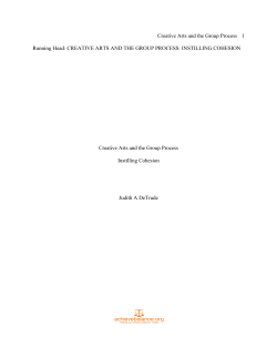 CREATIVE ARTS AND THE GROUP PROCESS