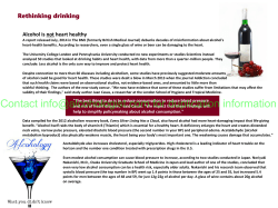 Alcohol is not heart healthy