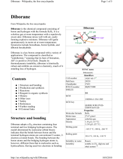 Diborane - Agriculture Defense Coalition
