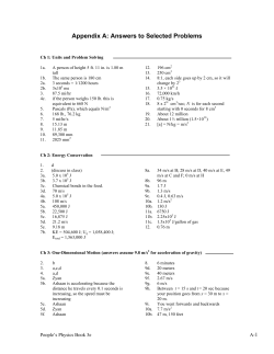 Appendix A: Answers to Selected Problems