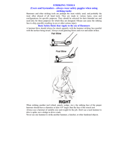STRIKING TOOLS (Users and bystanders