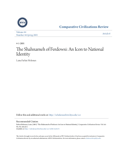 The Shahnameh of Ferdowsi: An Icon to National Identity