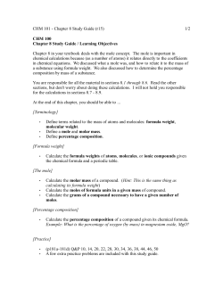 CHM 101 - Chapter 8 Study Guide (r15) 1/2 CHM 100 Chapter 8