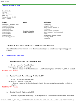 Monday, October 30, 2000 THE ROYAL CANADIAN