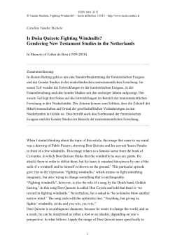 Is Do&ntilde;a Quixote Fighting Windmills?