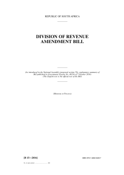 Division of Revenue Bill (B15-2016)
