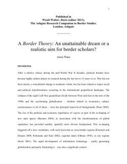 a `border theory` - UEF-Wiki