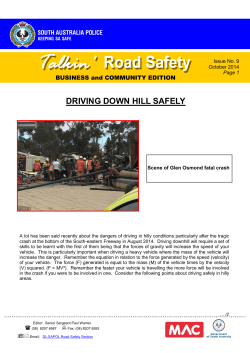 driving down hill safely