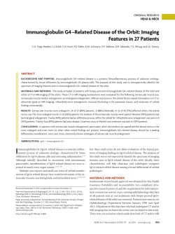 Immunoglobulin G4 &ndash;Related Disease of the Orbit: Imaging Features
