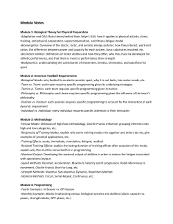 Course Notes - 8 Weeks Out