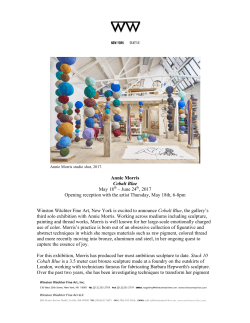 Annie Morris Cobalt Blue May 18th &ndash; June 24th, 2017 Opening