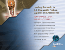 Leading the world in GI Disposable Probes, Supplies