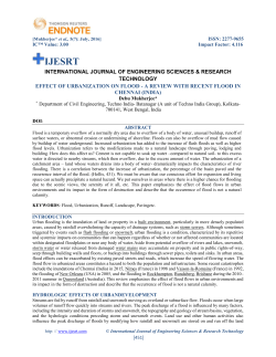 effect of urbanization on flood