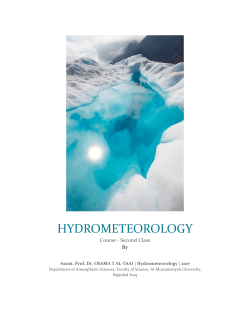 HYDROMETEOROLOGY