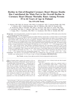 Decline in Out-of-Hospital Coronary Heart Disease Deaths Has