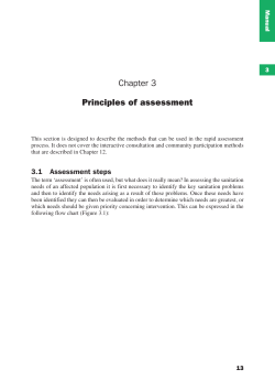 Chapter 3 Principles of assessment