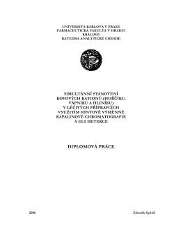 diplomov&aacute; pr&aacute;ce - Univerzita Karlova