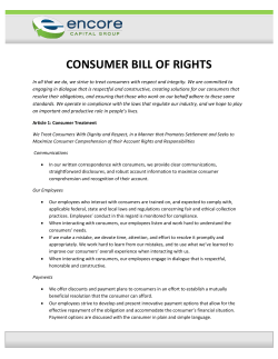 CONSUMER BILL OF RIGHTS - Midland Credit Management
