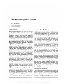 Maximum-Rate Pipeline Systems
