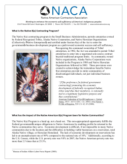 The Native 8(a) - Chenega Corporation