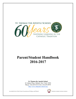 Parent/Student Handbook 2016-2017