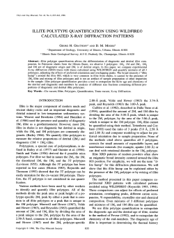 Illite polytype quantification using