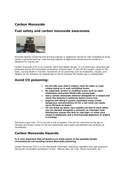 Carbon Monoxide Hazards