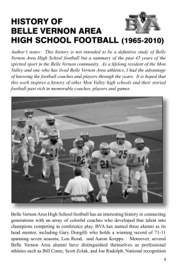 history of belle vernon area high school football (1965