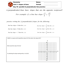 ( ) ! perpendicular lines have slopes that are the opposite reciprocal &perp;