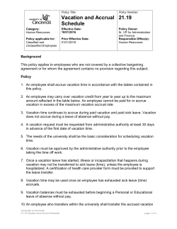 Policy Number - University of Cincinnati