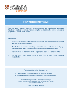 Marketing Sheet - Heart Valve Moggridge (Read