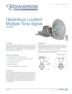 Data Sheet E85001-0387 -- Hazardous Location Multiple Tone Signal