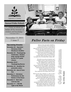 Fuller Facts on Friday