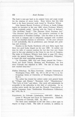 Book Reviews Edited by - University of Washington