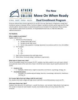 Move On When Ready - Athens Technical College