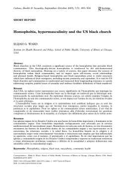 Homophobia, hypermasculinity, and the US Black Church (PDF