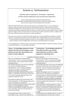 Science vs. Technoscience - Logo Institut Philosophie TU Darmstadt