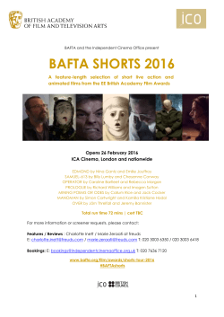 BAFTA SHORTS 2016