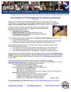 Invitation - The Peoples Convention