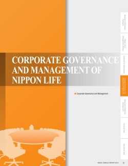 Corporate Governance and Management of Nippon Life