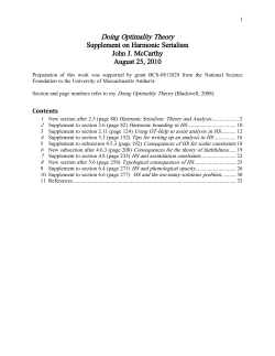 Doing Optimality Theory