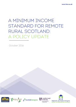 a minimum income standard for remote rural scotland